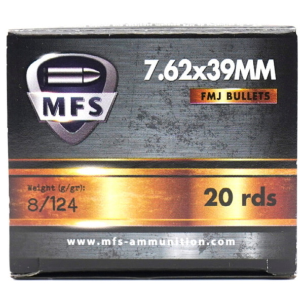 MFS 7.62x39 FMJ 8,0g