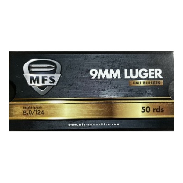 MFS 9mm Luger FMJ 8.0g